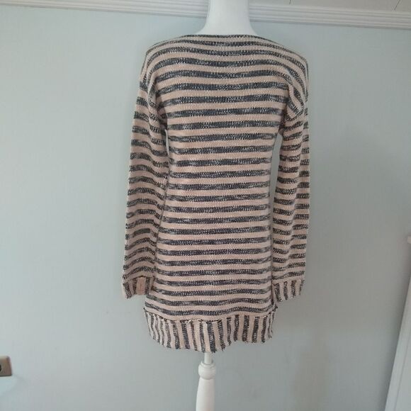 Soft Surroundings striped boat neck tunic EUC Sm. - Picture 4 of 5